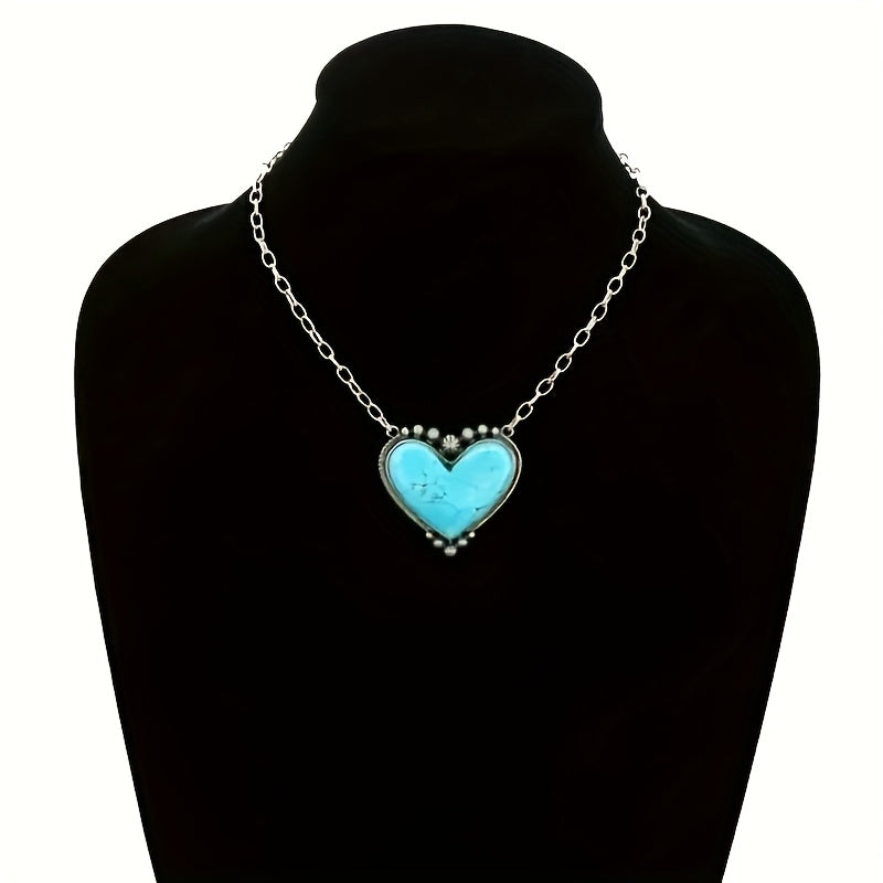 Zilveren tribale oorbellen met turquoise druppels
