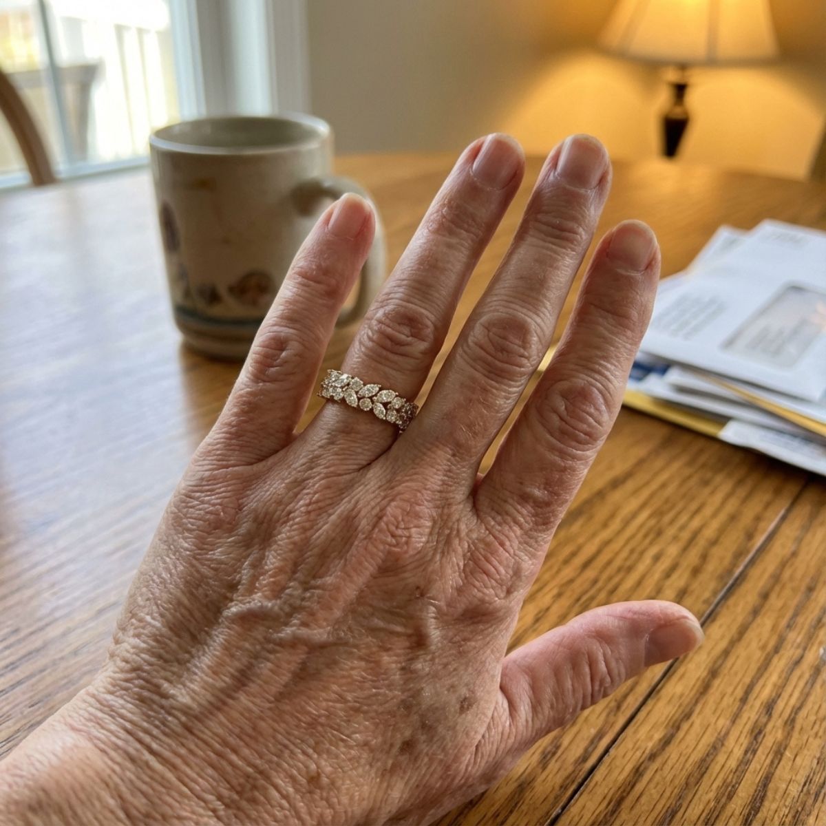 Gouden ring met marquise zirkonia