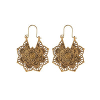 Gouden bohemian mandala bloemenoorbellen