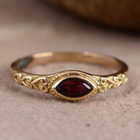 Gouden ring met sterren en maan in zirkonia