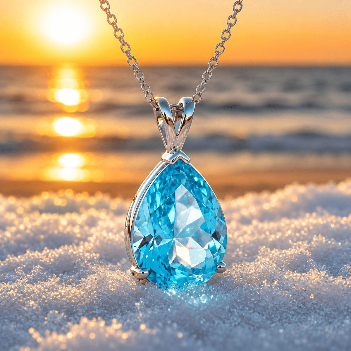 Gouden oorbellen met blauwe ovale edelsteen