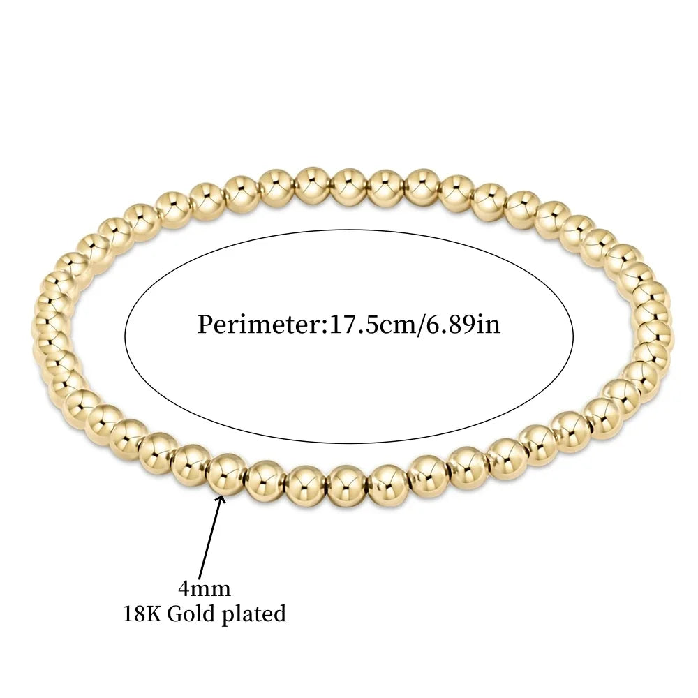 Set van turquoise en gouden kralenarmbanden