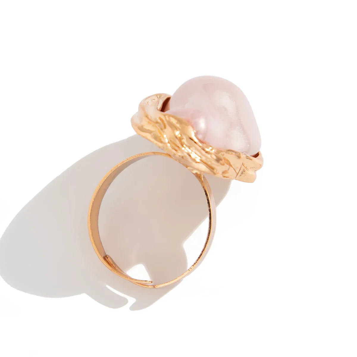 Gouden ringenset met barokparels