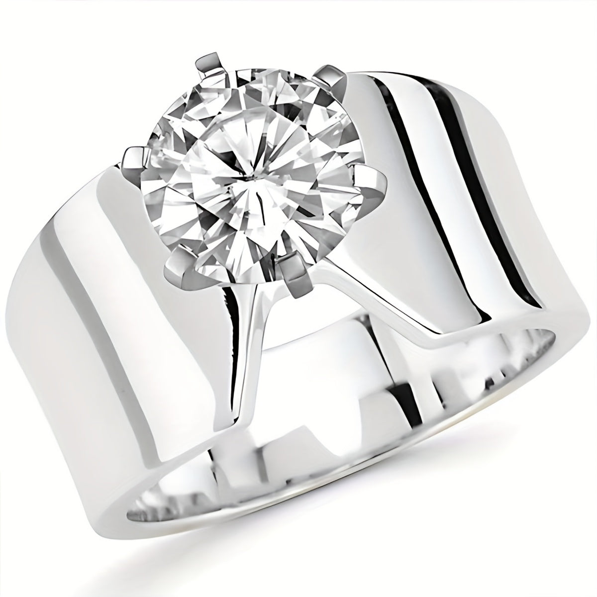 Zilveren ring met bloemen en blad in laagjes