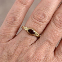 Gouden ring met sterren en maan in zirkonia