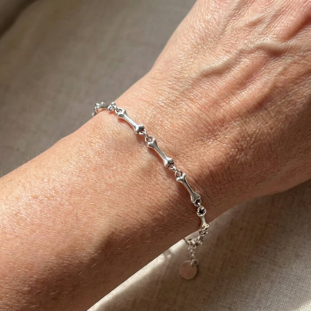 Zilveren armband en oorbellen sieradenset