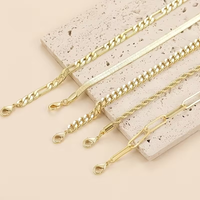 Gouden gelaagde armbandenset met schakels