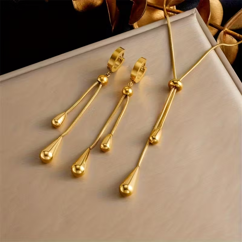 Gouden gelaagde schakelarmbanden set